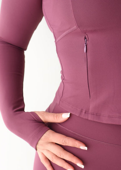 COMEBACK Curve Jacket - PLUM