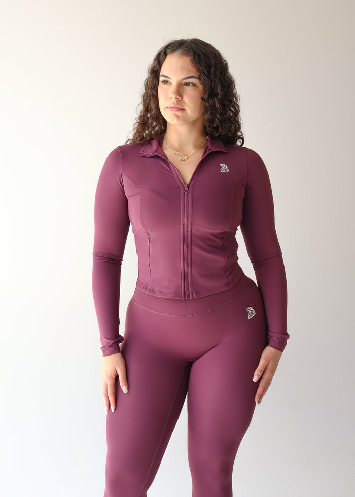 COMEBACK Curve Jacket - PLUM