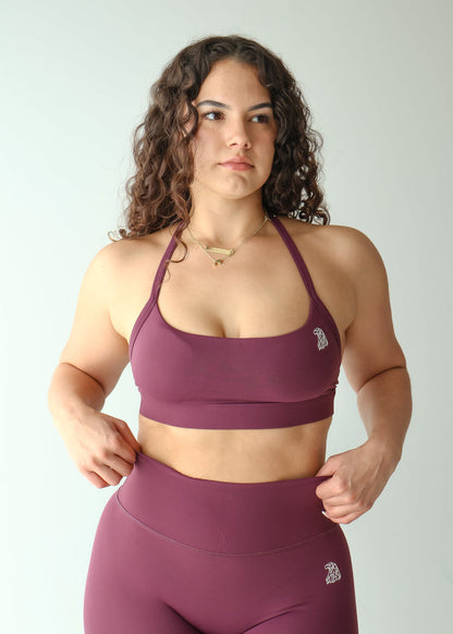COMEBACK Halter Bra - PLUM