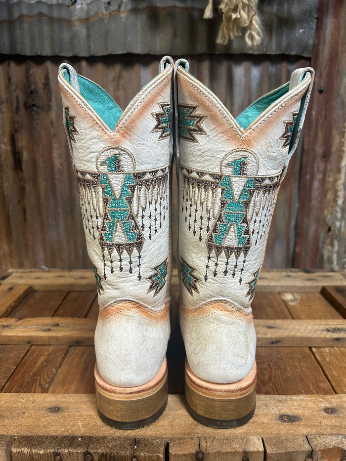 Corral Embroidered Kids Western Square Toe Boot