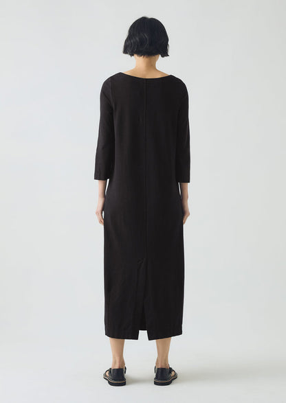 Cotton Jersey Shift Dress | Washed Black