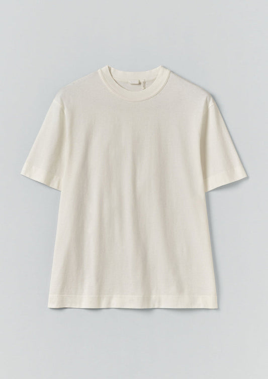 Cotton Relaxed Tee | Paper White