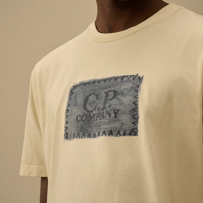 C.P. Company - Chest Print T-Shirt in Frozen Dew - Nigel Clare