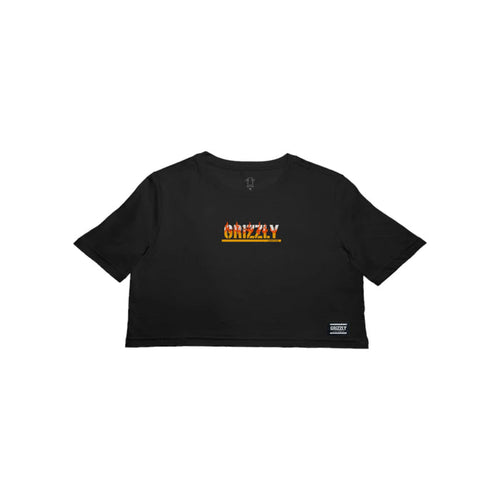 Cropped Grizzly Fire Starter Tee