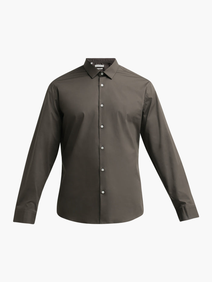 Dark Brown Regular Fit Shirt