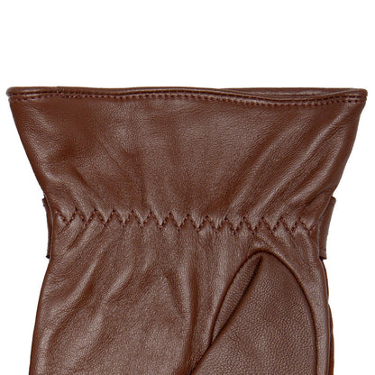 DENTS BRUTON Men's Water-Resistant Lined Leather Gloves with Waxed Cotton Quilting