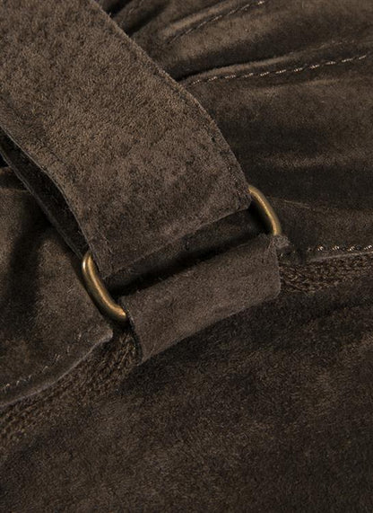 DENTS CHESTER Men's Three-Point Fleece-Lined Suede Gloves