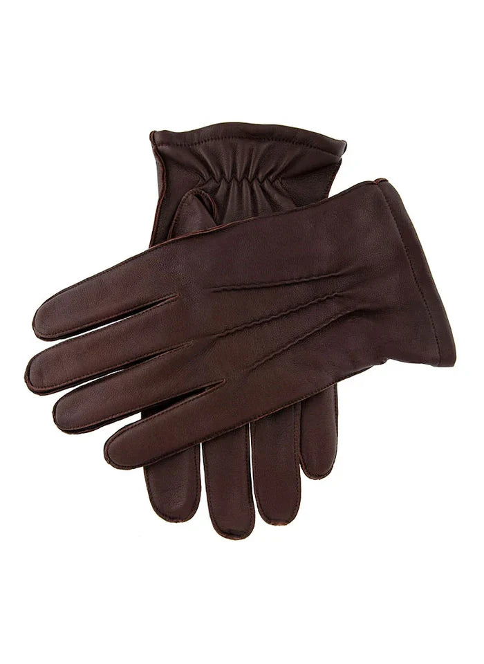 DENTS DILTON- Men's Three-Point Lined Leather Gloves