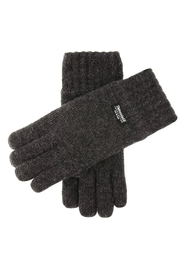 DENTS DURHAM Men's Thinsulate-Lined Knitted Gloves