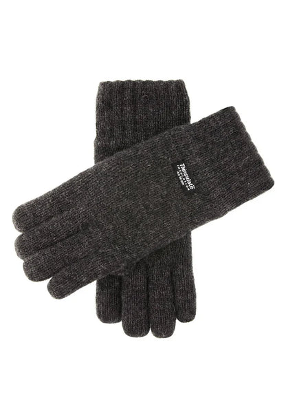 DENTS DURHAM Men's Thinsulate-Lined Knitted Gloves