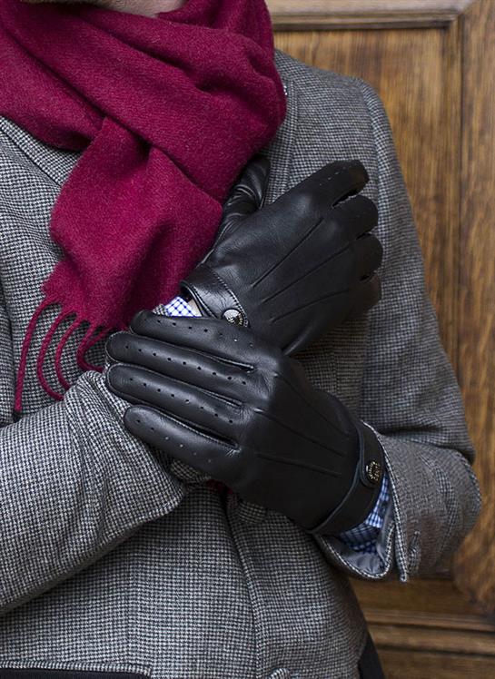 DENTS FLEMING Bond 007 Spectre Leather Driving Gloves