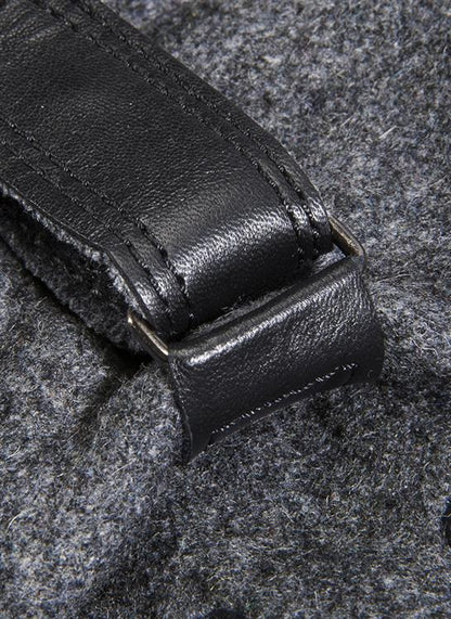 DENTS GUILDFORD - Men's Three-Point Fleece-Lined Flannel and Leather Gloves