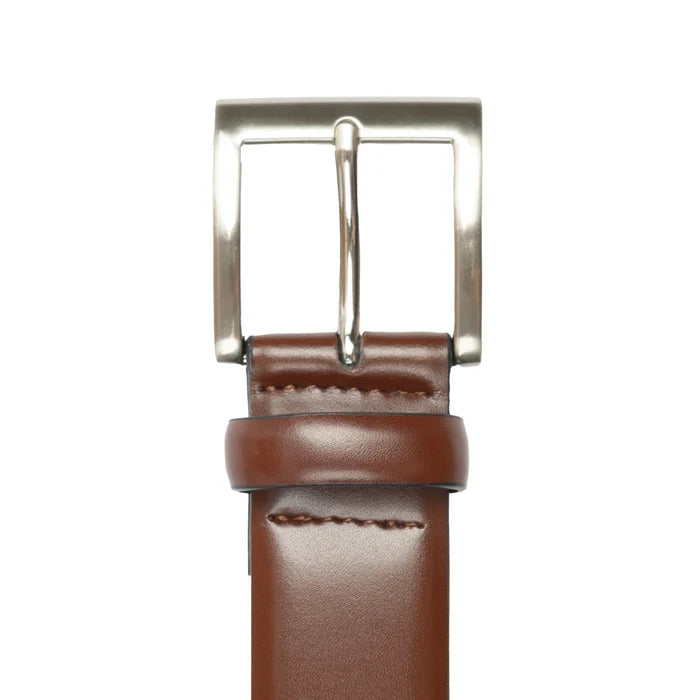 DENTS Plain Leather Belt - Tan