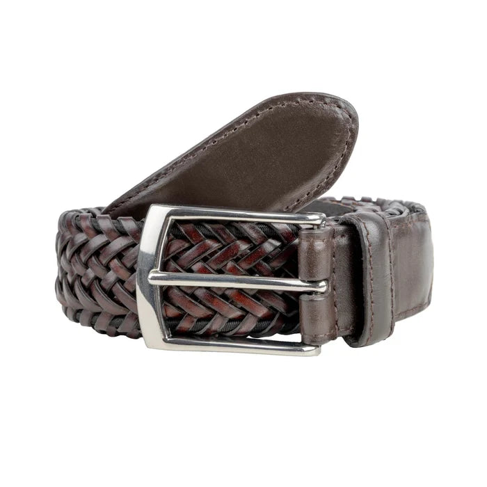 DENTS Plaited Leather Belt