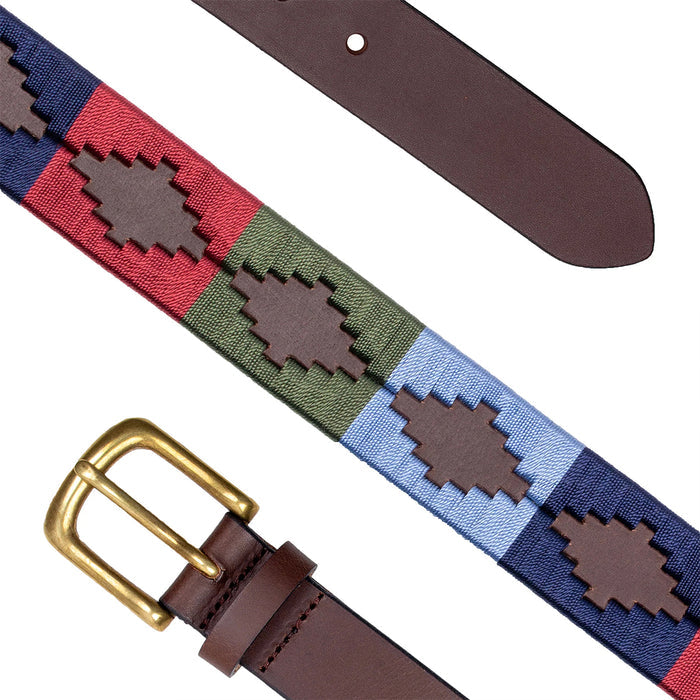 DENTS Polo Full-Grain Leather Belt with Brass Buckle