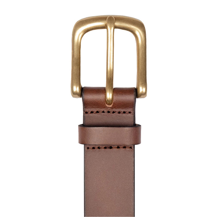 DENTS Polo Full-Grain Leather Belt with Brass Buckle
