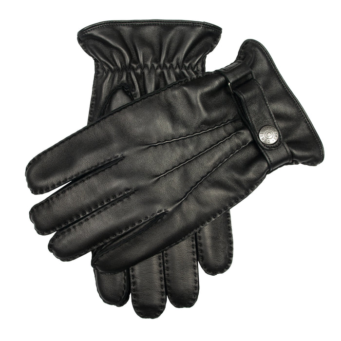 DENTS Tetbury Men's Handsewn Three-Point Wool and Cashmere Blend-Lined Leather Gloves