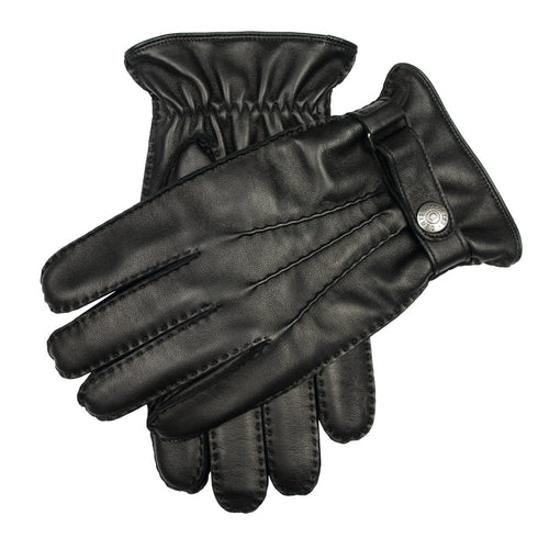 DENTS Tetbury Men's Handsewn Three-Point Wool and Cashmere Blend-Lined Leather Gloves