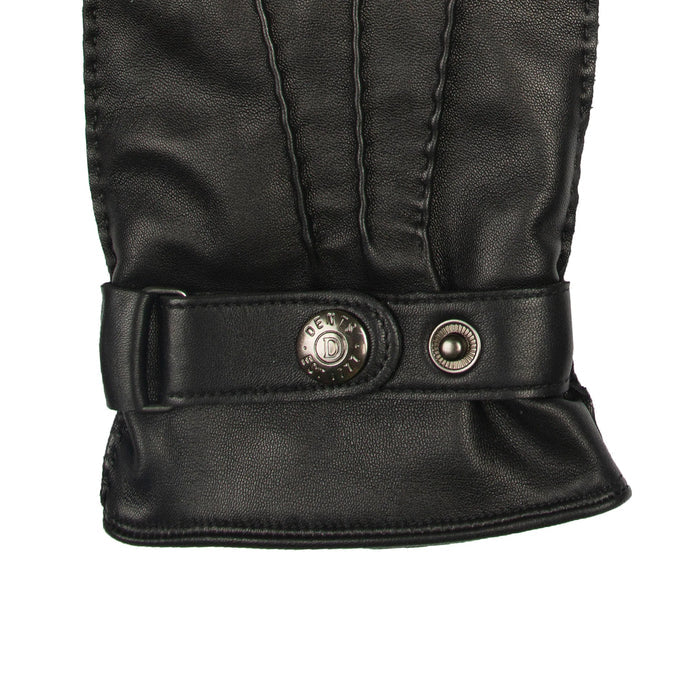 DENTS Tetbury Men's Handsewn Three-Point Wool and Cashmere Blend-Lined Leather Gloves