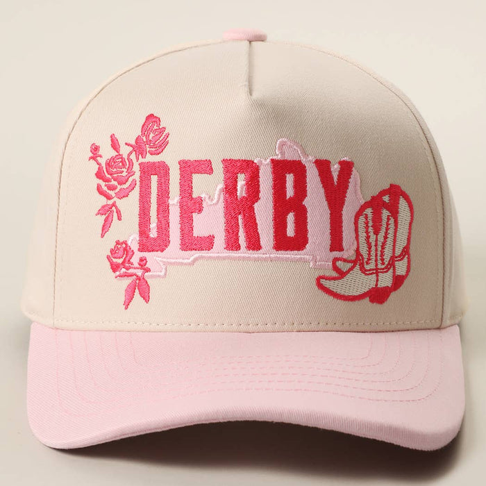 DERBY Western Cowgirl Embroidered Two-Tone Trucker Hat