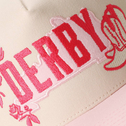 DERBY Western Cowgirl Embroidered Two-Tone Trucker Hat