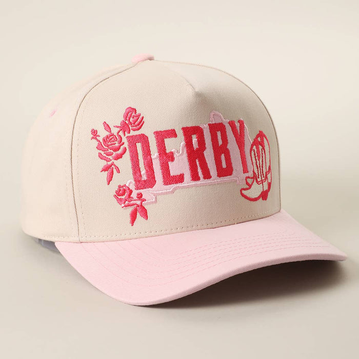 DERBY Western Cowgirl Embroidered Two-Tone Trucker Hat