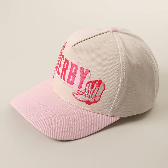 DERBY Western Cowgirl Embroidered Two-Tone Trucker Hat