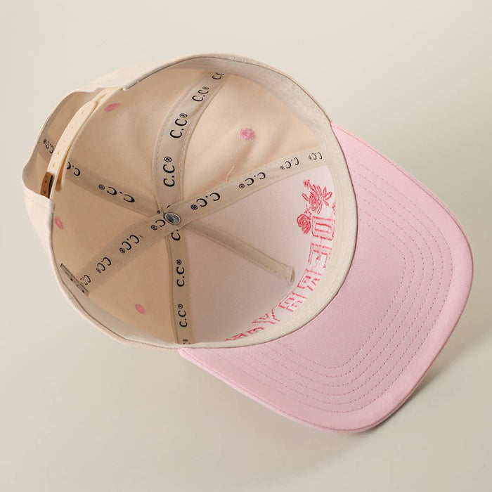 DERBY Western Cowgirl Embroidered Two-Tone Trucker Hat