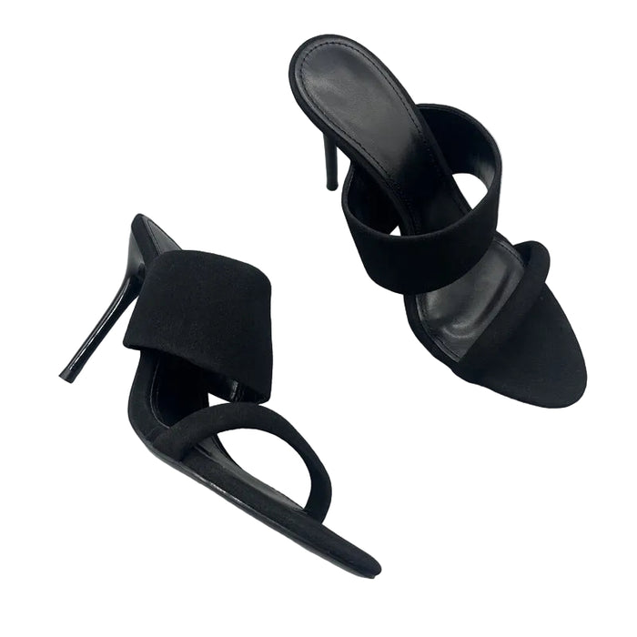 double strap stiletto mule with minimalist silhouette – EDGE
