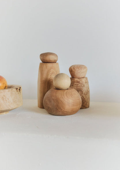 Elise McLauchlan Maple Burl Pepper Mill | Natural