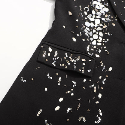 embellished tailored blazer with sequin details – ASTRID