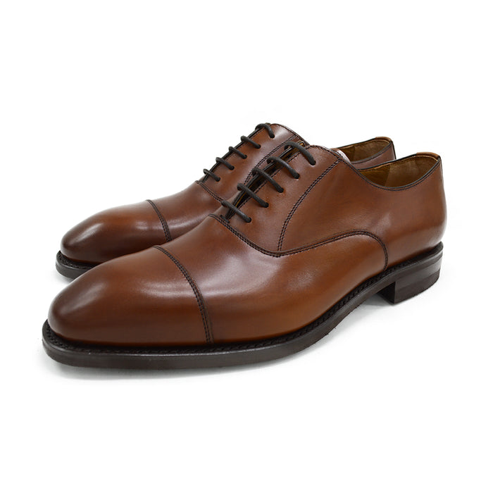 FACTORY SECOND Berwick 1707 Straight Cap Oxford (5217) Cuero (Tan) Dainite *mismatched size*