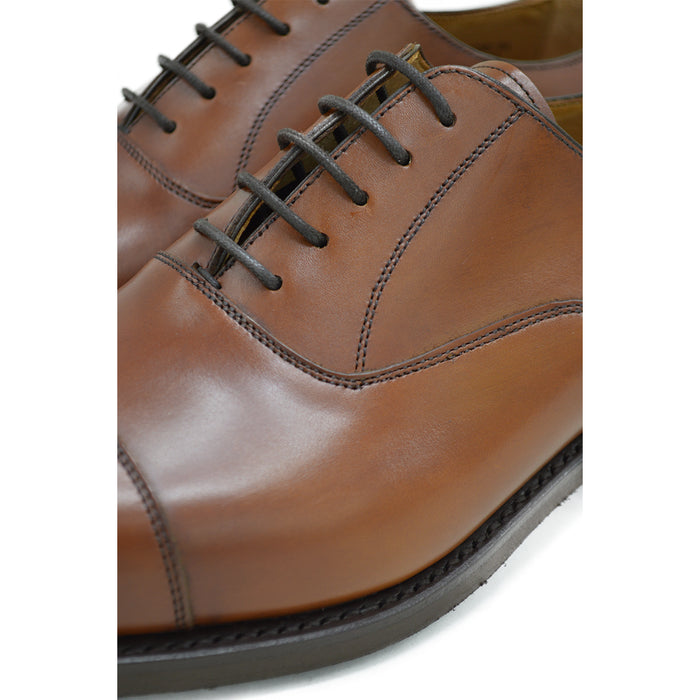 FACTORY SECOND Berwick 1707 Straight Cap Oxford (5217) Cuero (Tan) Dainite *mismatched size*