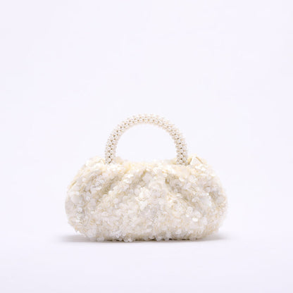 floral embroidered handbag with round handle – BLOSIOVI