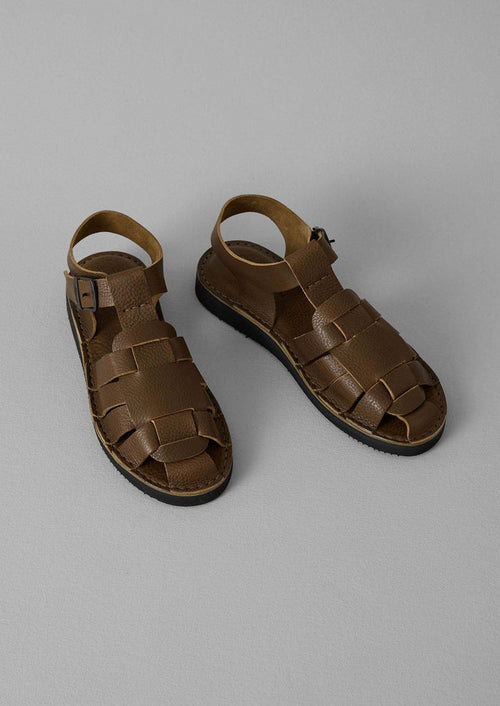 Fracap Leather Sandals | Olive