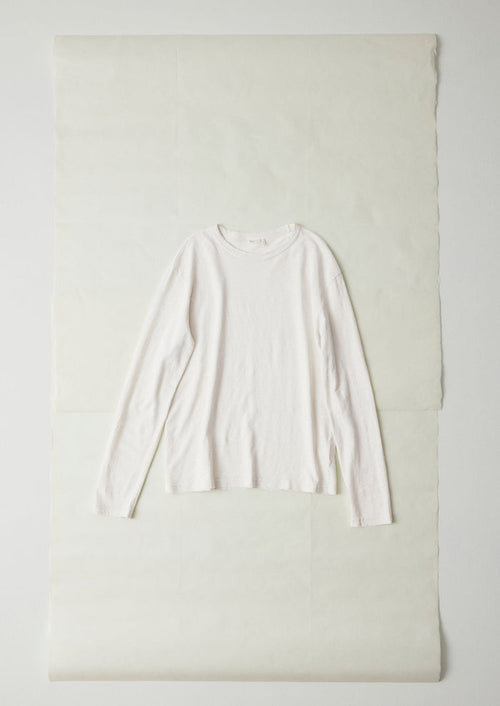 Frank Cotton Long Sleeve Tee | Chalk