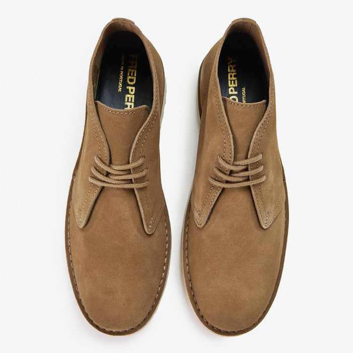 Fred Perry - Hawley Suede Desert Boot in Marsh Brown - Nigel Clare