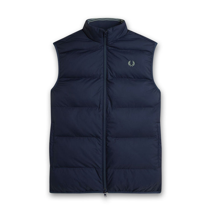 Fred Perry - Insulated Gilet in Dark Airforce - Nigel Clare
