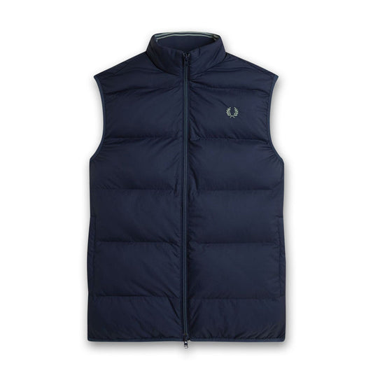 Fred Perry - Insulated Gilet in Dark Airforce - Nigel Clare