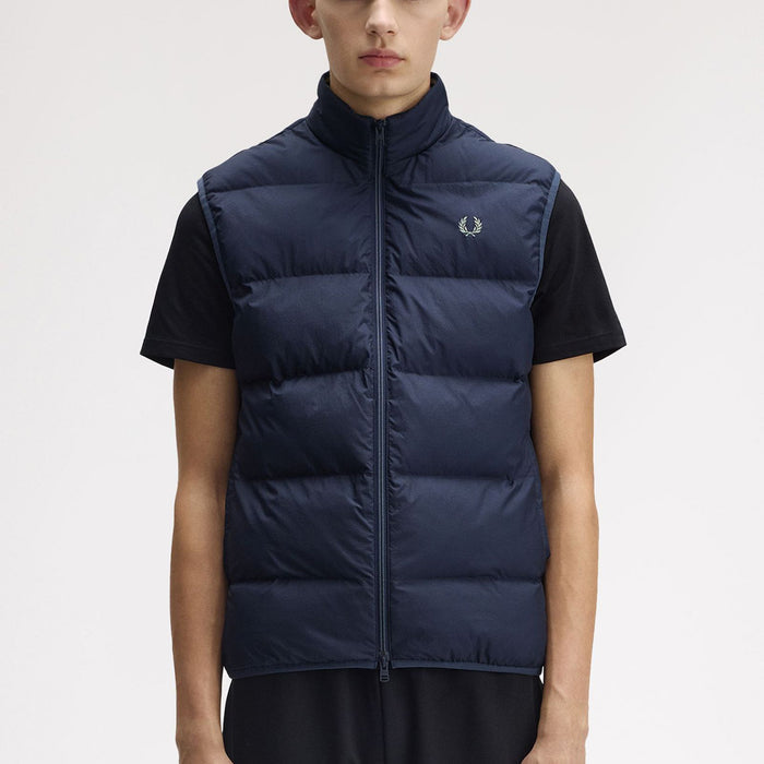 Fred Perry - Insulated Gilet in Dark Airforce - Nigel Clare