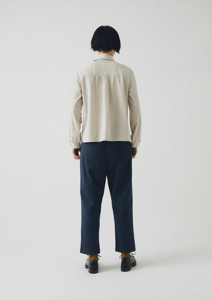 Gabi Cotton Pull On Trousers | Storm Blue