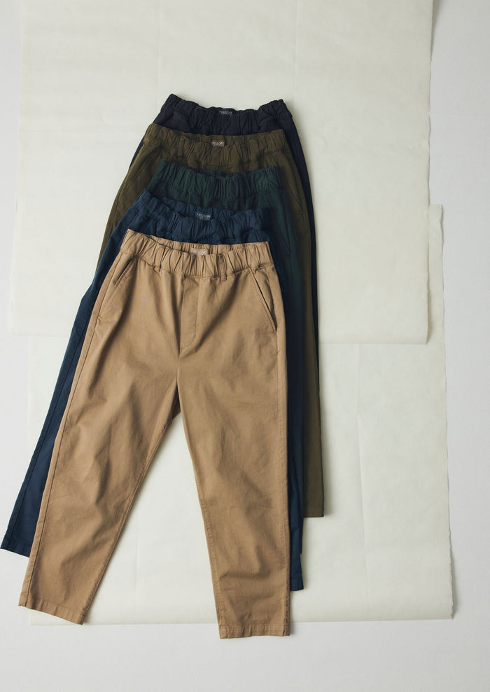 Gabi Cotton Pull On Trousers | Storm Blue