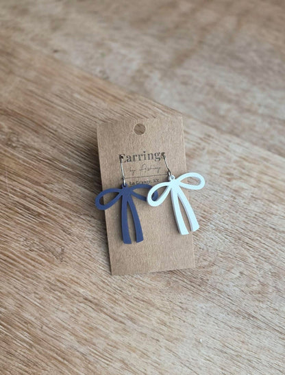 Game day Skinny bow earrings