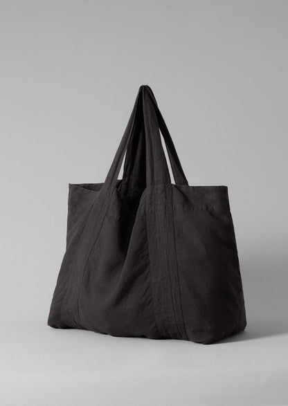 Garment Dyed Linen Bag | Black Pepper