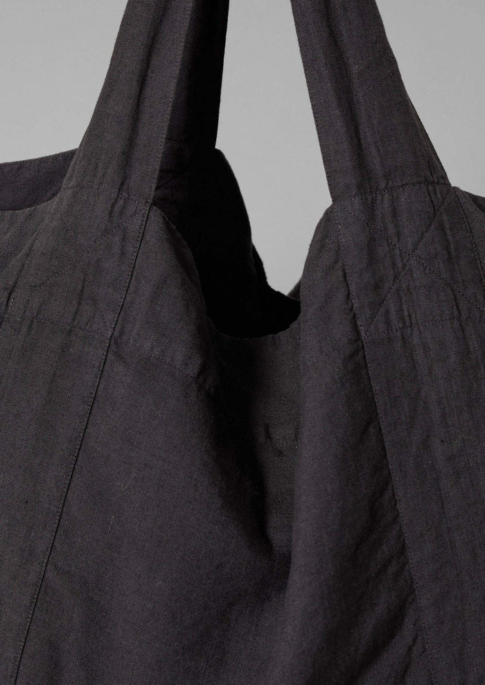 Garment Dyed Linen Bag | Black Pepper