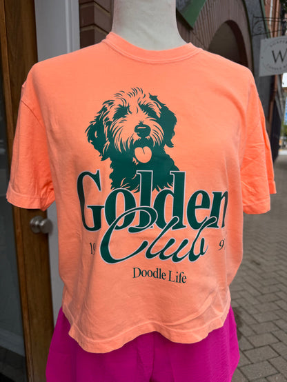 Golden club tee