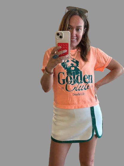 Golden club tee