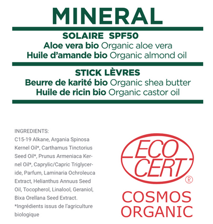Greenbush Combi : Creme Solaire Spf50 / Stick Levre Nourrisant