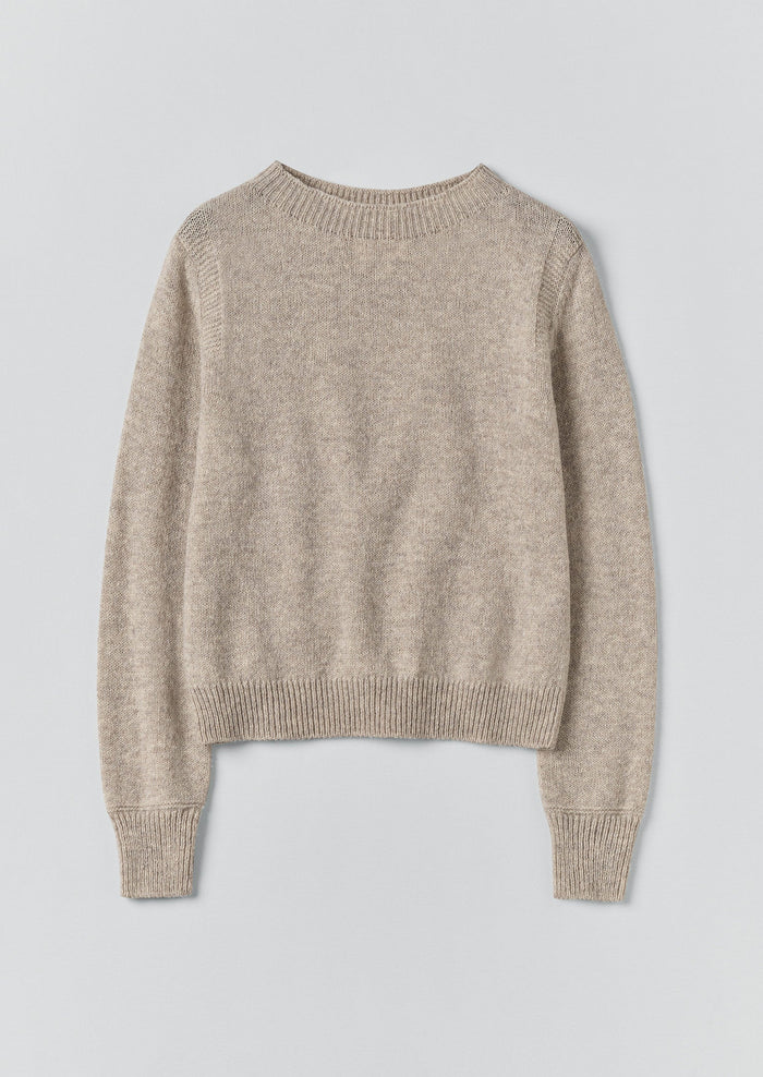 Heathery Wool Sweater | Oatmeal