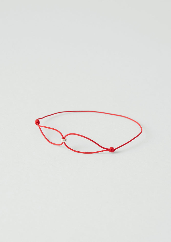 Helena Rohner Silver Bead Bracelet | Tomato/Silver